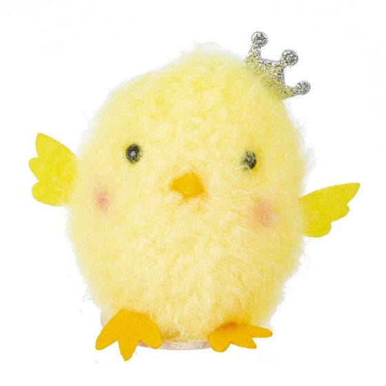 Фигурка декоративная &quot;Цыпленок&quot; (блок 12 шт), L7 W6 H7 см, 3в.