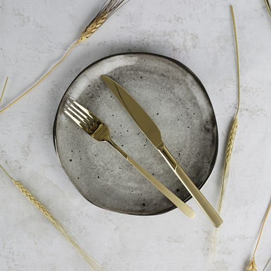 Тарелка десертная STONE DARK 20см