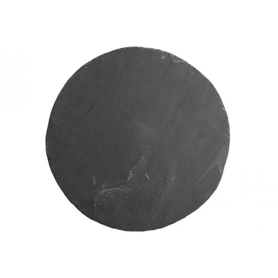 Slate display plate d21cm - 6pcs