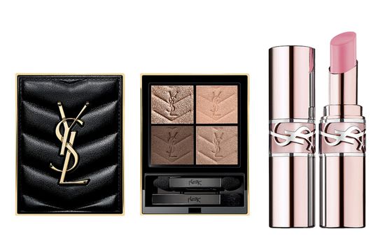 SAINT LAURENT Pink Tube Lip Balm Eye Shadow Makeup Sets Easy To Color