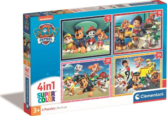 Clementoni CLE puzzle 4w1 SuperKolor Psi Patrol 21513