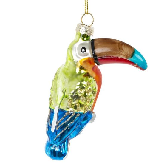 Украшение новогоднее "Птица Тукан", L7 W4 H12 см
