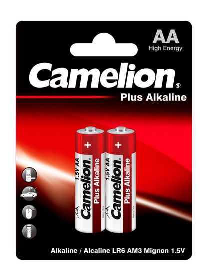 Батарейка Camelion Plus Alkaline LR6-BP2 AA 2700mAh (2шт) блистер