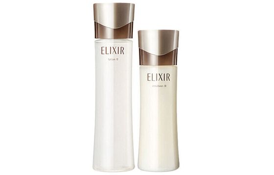 ELIXIR Smoothing Firm Water Lotion Set Hydrating Antioxidant Exfoliating Water 170ml + Milk 130ml