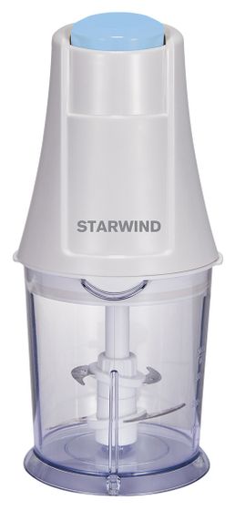 Измельчитель Starwind SCP1011 0.36л 250Вт белый/бирюзовый