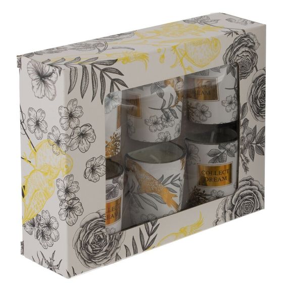 Набор из 6-ти свечей ароматических, L19 W15 H5 см