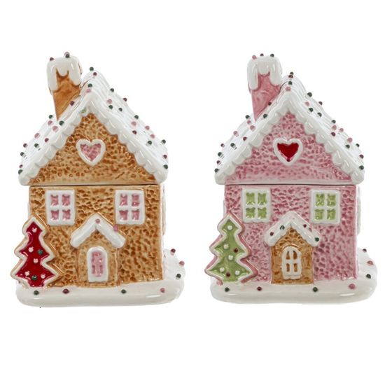 Конфетница &quot;Пряничный дом&quot;, 400 мл, L10,5 W10,5 H16 см, 2в.