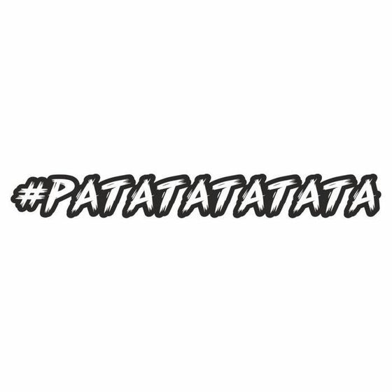 Наклейка-хештег на авто #РАТАТАТАТАТА, 35 х 5 см