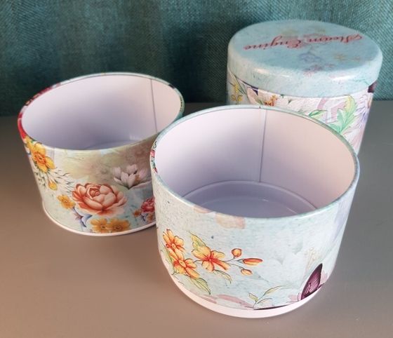 !09 Банка для хранения "Цветы" 3 в 1 H- 28 см.