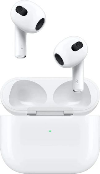Гарнитура вкладыши Apple AirPods 3 A2565/A2564/A2897 Lightning беспроводные белый (MPNY3ZA/A)