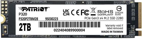 Накопитель SSD 2TB Patriot PCIe 3.0 x4 P320PM28 P320 M.2 2280