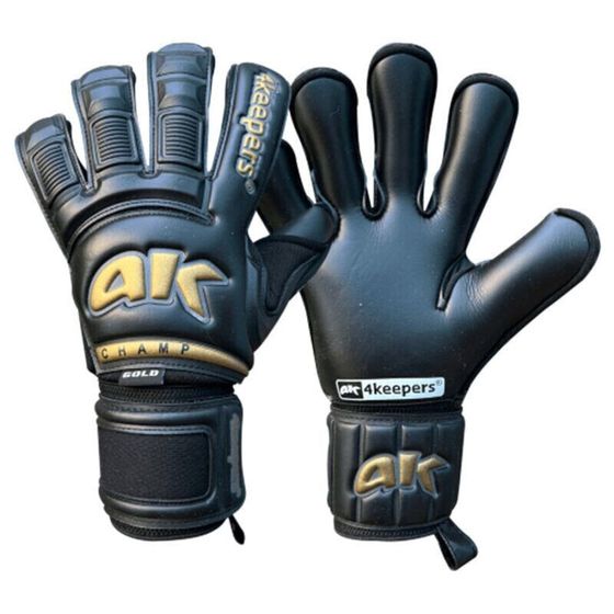 4keepers Champ Gold Black VI RF2G Jr goalkeeper gloves S906497