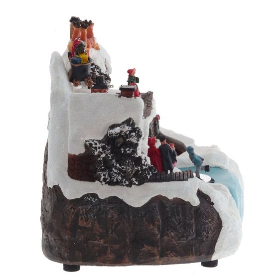 Фигурка декоративная &quot;Рождество&quot; (4 мелодии, подсвет, движ, 3xAA н/п, +USB), L30 W20 H20 см