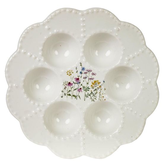 Тарелка для 6-ти яиц, L21 W21 H3,5 см