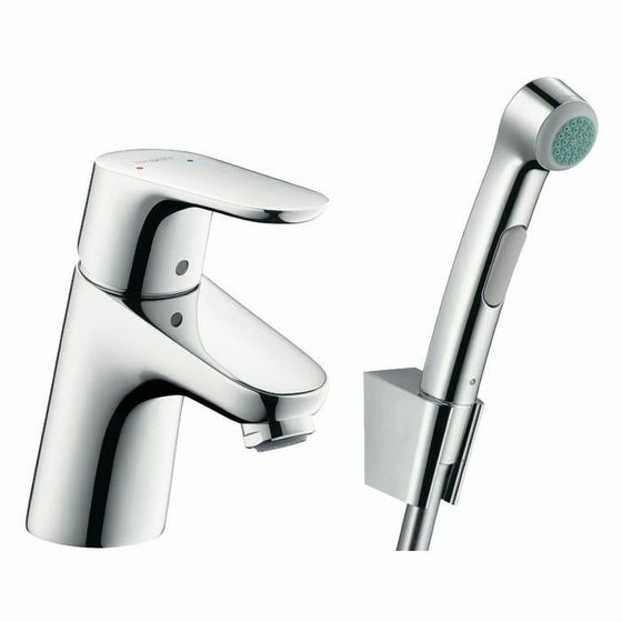 Смеситель для раковины Hansgrohe Focus 31927000, 100 мм, с гигиеническим душем