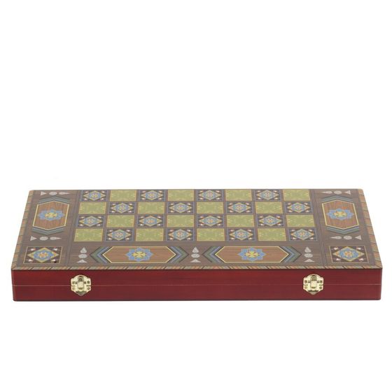 Игра настольная 3 в 1 (нарды, шахматы, шашки), L49 W24,5 H5 см