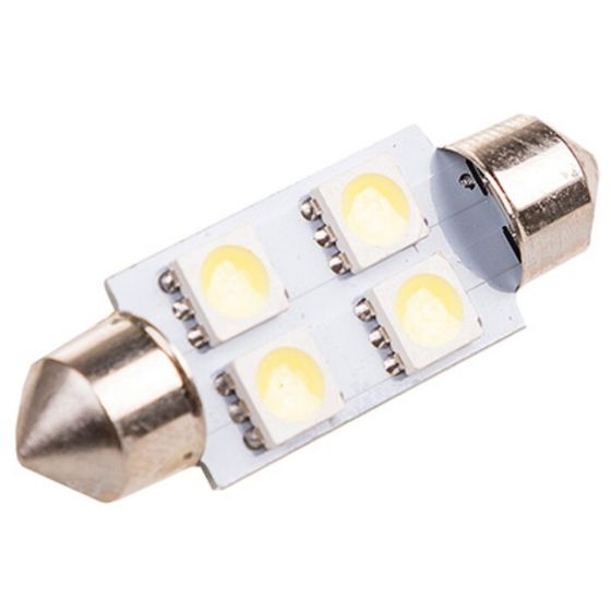 Лампа светодиодная Skyway T11 (C5W), 12 В, 4 SMD, c цоколем, 2 шт, S08201353