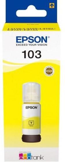 Картридж струйный Epson 103Y C13T00S44A желтый (7500стр.) (65мл) для Epson L3100/3110/3150