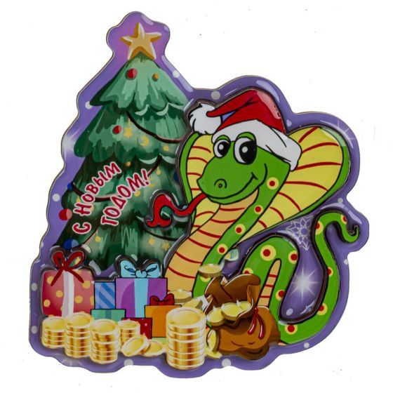 Магнит &quot;Змейка&quot;, L8 W1 H7 см, 6в.