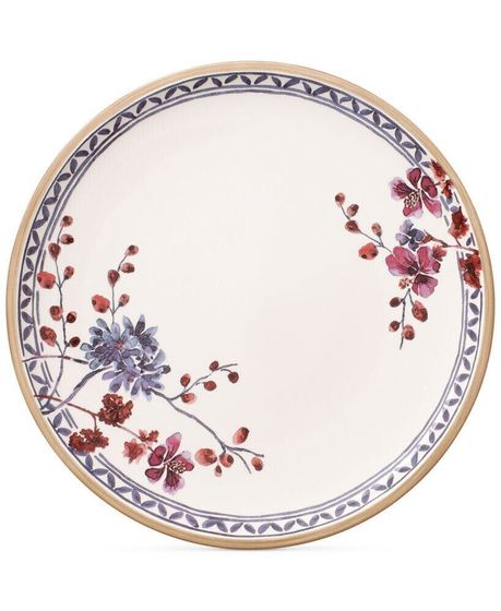 Artesano Provencal Lavender Collection Porcelain Floral Dinner Plate