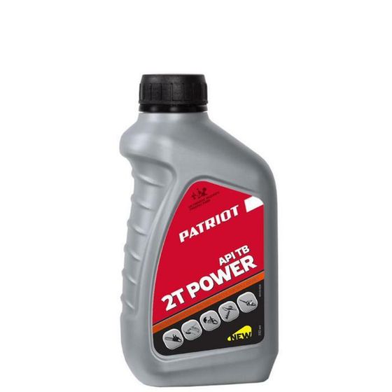 Масло минерал. PATRIOT POWER ACTIVE, 2T, 0.592л, -20/+45 °С