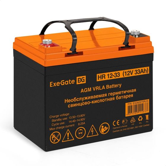 Батарея для ИБП ExeGate HR 12-33 12В 33Ач (EX282975RUS)