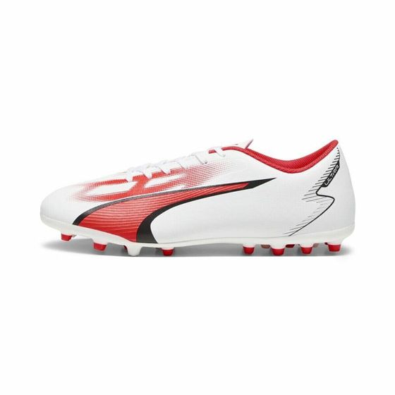 Футбольные бутсы Puma Ultra Play MG для взрослых белые красные