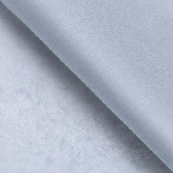 !09 Бумага тишью (набор 6 листов) цвет микс( цвет перламутровый серебряный 2 листа, цвет белый 2 листа, цвет серый 2 листа) 50 х 66 см.