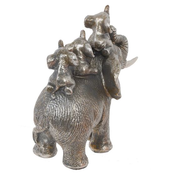 Фигурка декоративная "Слоны", L16 W8 H16 см