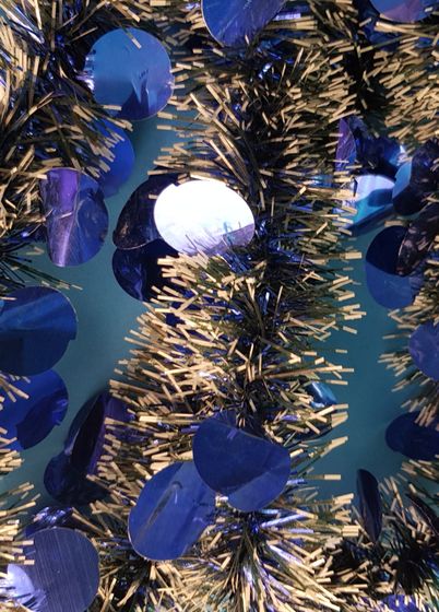 !09 Набор из 2-х штук: Мишура &quot;Волшебная&quot; 2,7 м. цвет синий