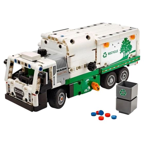 LEGO Technology Mechanical Set Mack LR Electric Trash Truck Building Blocks 503pcs 42167-1