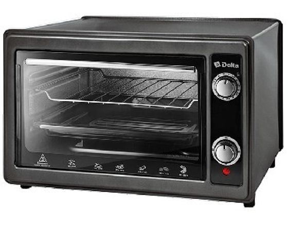 Мини-печь Delta D-0122 черная 37л 1300Вт