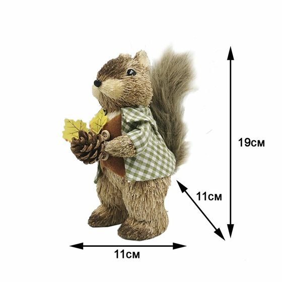 Фигурка декоративная &quot;Белка&quot;, Д9 Ш14 В19 см