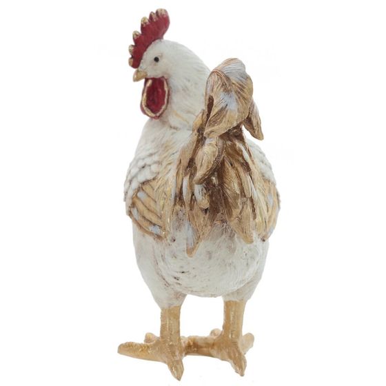Фигурка декоративная &quot;Петух/Курица&quot; (блок 2шт), L18 W9,5 H20 см, 2в.