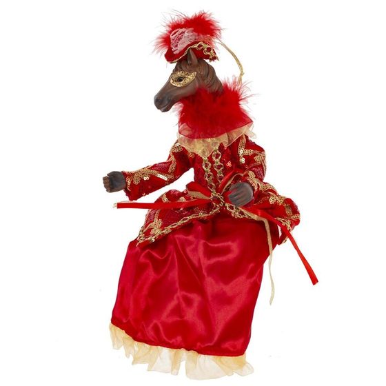 Игрушка набивная подвес &quot;Лошадь&quot;, L15 W9 H37/22 см