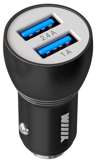 Автомобильное З/У Wiiix UCC-2-17B 2.4A+1A универсальное черный