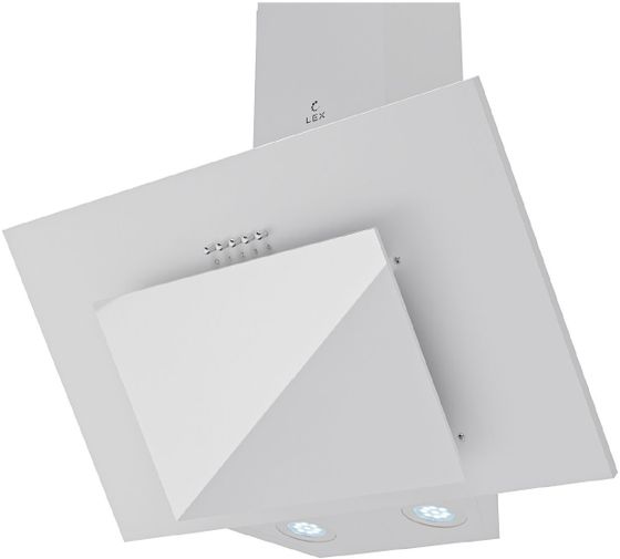 Вытяжка наклонная LEX Mira 600 WHITE белый управление: кнопочное (1 мотор)