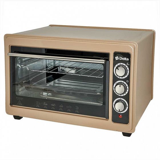 Мини-печь Delta D-0123 37л 1300Вт бежевый