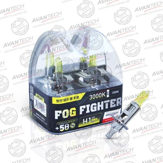 Лампа высокотемпературная Avantech H1 12V 55W (100W) 3000K, комплект 2 шт.