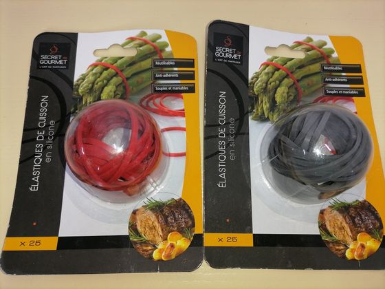 !09 Набор 25 штук - Кулинарная резинка цвет микс