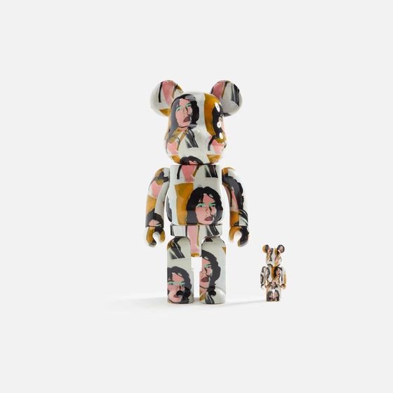 Medicom Toy BE@RBRICK for Andy Warhol x The Rolling Stones Mick Jagger 100% &amp; 400%