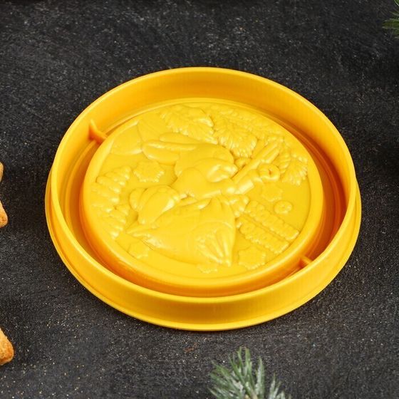 !09 Форма для шоколада и конфет «Новогодний зайчик», d=8 см