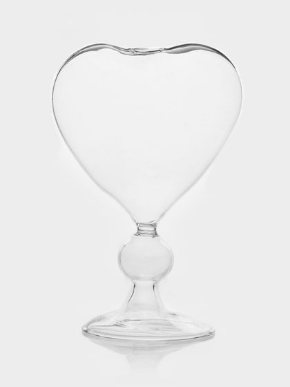 Бокал Magistro «Forma. Сердце», 220 мл, 11×16.5 см, с трубочкой, стекло