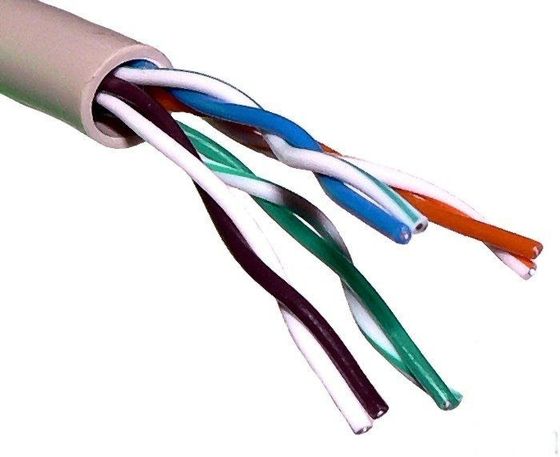 Витая пара UTP 4 пары cat6 solid 0.55мм CCA molded 305м серый