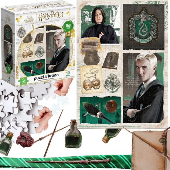 Dodo Puzzle Motyw &quot;Harry Potter&quot; - &quot;Dom Slytherin&quot; Draco Snape 150 Elementów 8+