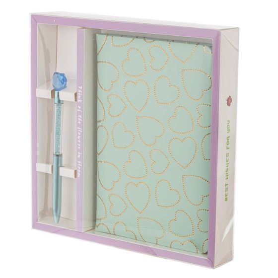 Блокнот с ручкой, набор, L14,5 W21 H3 см