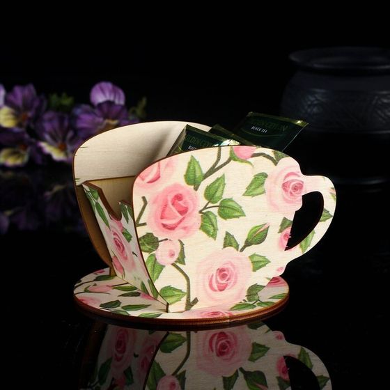 Чайный домик Чашка с цветами&quot; 8х8,5х9см