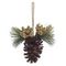 Изделие декоративное подвесное &quot;Шишка&quot;, L18 W9 H18 см