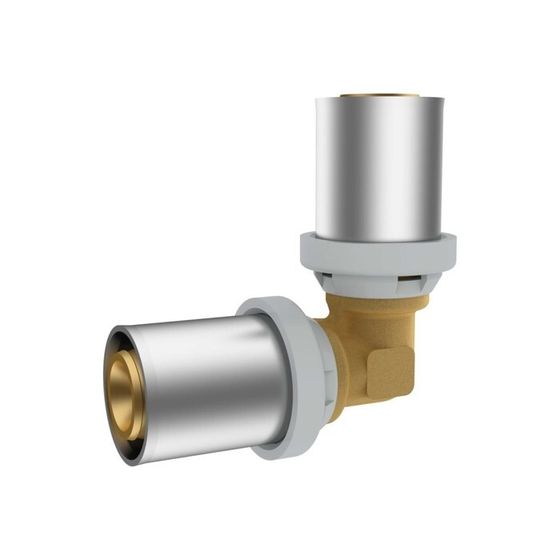 Угольник-пресс RIIFO Omni, d=20 мм x 90°, латунь