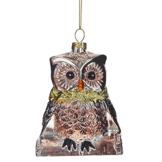 Украшение новогоднее &quot;Сова&quot;, L7 W5 H10,5 см, 2в.